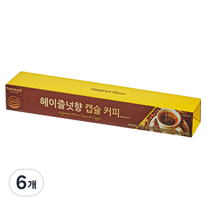 탐사 네스프레소 호환 헤이즐넛 캡슐 커피, 5g, 10개입, 6개