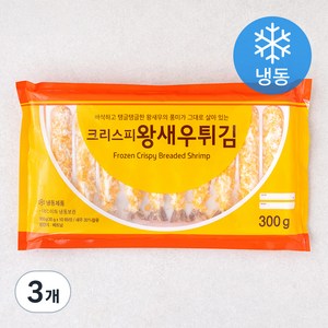 세미원 크리스피 왕새우튀김 (냉동), 300g, 3개