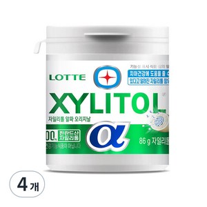 롯데자일리톨 알파 오리지날, 86g, 4개