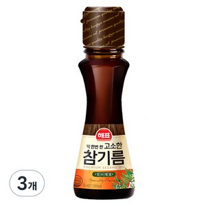 해표 고소한 참기름, 55ml, 3개