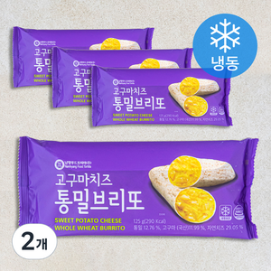 남향푸드또띠아 고구마치즈 통밀브리또 4개입 (냉동), 500g, 2개