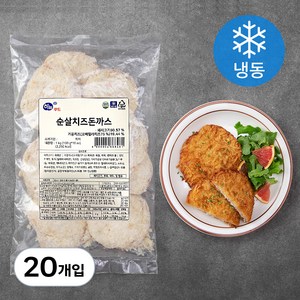 하늘푸드 순살치즈돈까스 (냉동), 100g, 20개