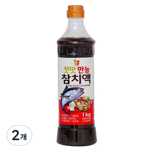 첫맛 만능 참치액, 1kg, 2개