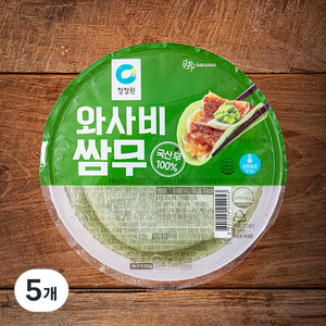 청정원 와사비 쌈무, 340g, 5개