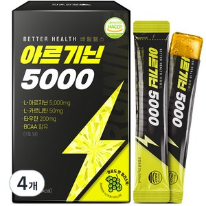 더존건강 배럴 헬스 아르기닌 5000 15p, 300g, 4개