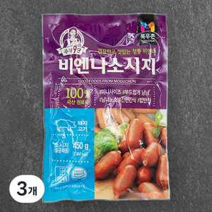 목우촌 주부9단 비엔나 소시지, 450g, 3개