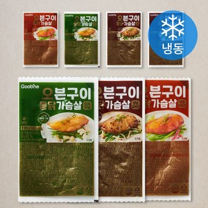 굽네 오븐구이 통닭가슴살 오리지널 110g x 2개입 + 매콤바베큐 110g x 2개입 + 양념갈비맛 110g x 3개입 (냉동), 1세트