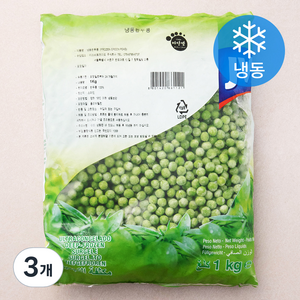 마당발 완두콩 (냉동), 1kg, 3개