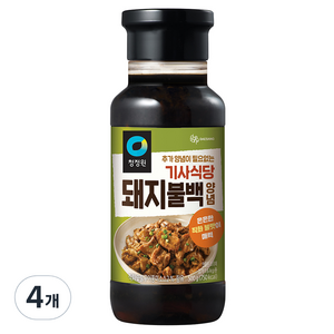 청정원 기사식당 돼지불백양념, 500g, 4개