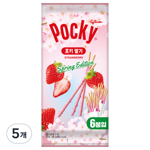 포키 딸기 막대과자 6p, 131g, 5개