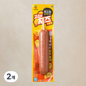 맥스봉 고소한 치즈 후랑크, 65g, 2개