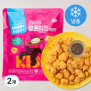 푸디버디 흔들흔들 팝콘치킨 짜장맛 (냉동), 207g, 2개