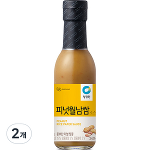 청정원 피넛월남쌈 소스, 2개, 240g