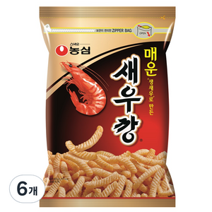 매운 새우깡, 6개, 400g