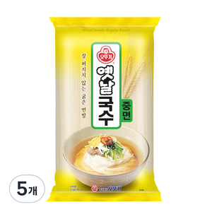 오뚜기옛날 국수 중면, 1.5kg, 5개