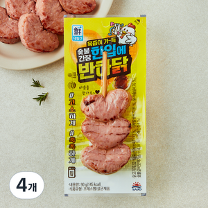 대림선 한입에 반하닭 숯불간장, 90g, 4개