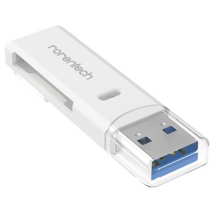 로랜텍 USB 3.0 블랙박스 SD카드 멀티 카드 리더기, RT-U197, 화이트, 1개