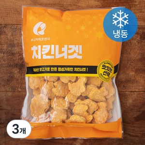 마니커에프앤지 치킨너겟 (냉동), 1kg, 3개