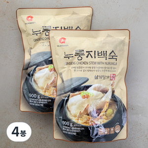 마니커 누룽지 백숙 냉장, 900g, 4개