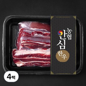 농협안심한우 사태 1+등급 수육 장조림용 (냉장), 300g, 4팩