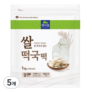 면사랑 쌀떡국떡, 1kg, 5개