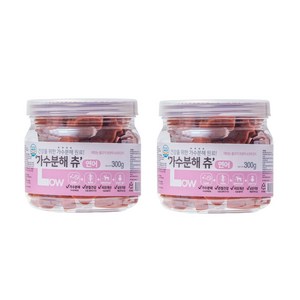 우리주 애견 가수분해 츄300g, 연어, 300g, 2개