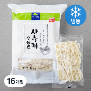 면사랑 사누끼 우동면 (냉동), 230g, 16개입