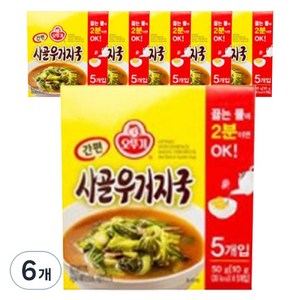 오뚜기 간편 사골 우거지국 5p, 50g, 6개