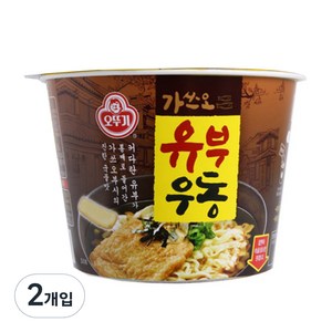 오뚜기 유부우동 컵라면, 100g, 2개