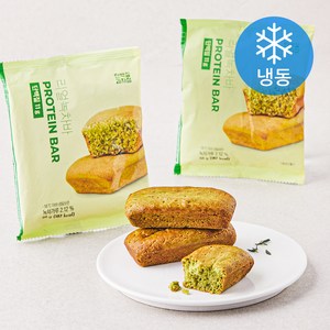 단백질과자점 리얼녹차바 (냉동), 66g, 2개