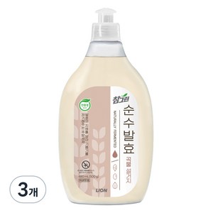 참그린 순수발효 곡물주방세제, 480ml, 3개