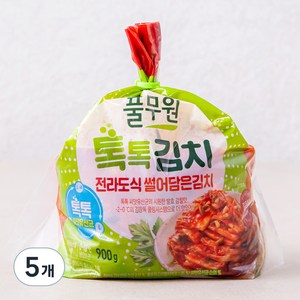 풀무원 톡톡 전라도식 썰은김치, 900g, 5개