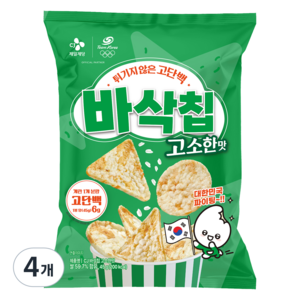 CJ제일제당 바삭칩 고소한맛, 4개, 45g