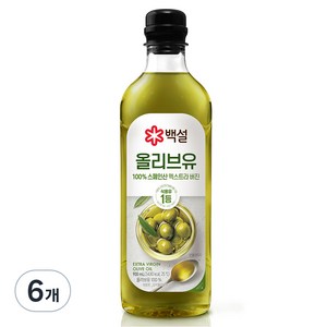 백설 압착올리브유, 900ml, 6개