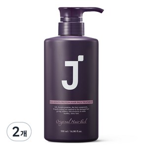 제이숲 실크 케라틴 단백질 헤어팩 트리트먼트 피오니향, 500ml, 2개