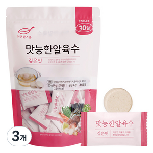 석하 천연한스푼 맛능한알육수 깊은맛, 120g, 3개