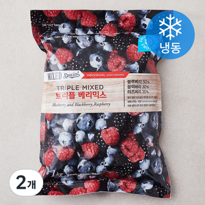 팜앤푸드 트리플 베리믹스 (냉동), 1kg, 2개