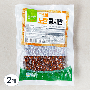 풀무원 풀스쿡 노란 콩자반, 1kg, 2개