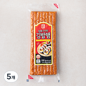 한성기업 숯불구이맛 김밥햄, 200g, 5개