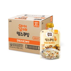 아이꼬야 맘스쿠킹 이유식 100g 9개월부터, 10개, 전복 + 표고버섯 혼합맛