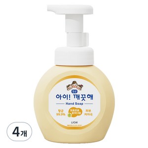 아이깨끗해 항균 폼 핸드솝 순 보송보송 파우더향, 250ml, 4개