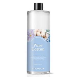 코코도르 대용량 디퓨저 리필, 퓨어코튼, 500ml, 1개