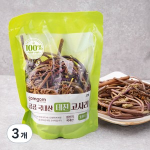 국내산 데친 고사리, 150g, 3개