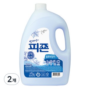 피죤 레귤러 섬유유연제 블루비앙카 본품, 2.5L, 2개