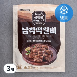 삼양 임꺽정납작떡갈비 (냉동), 1kg, 3개