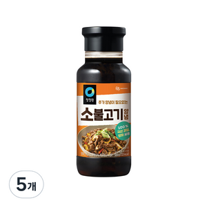 청정원 명가 소불고기 양념, 500g, 5개