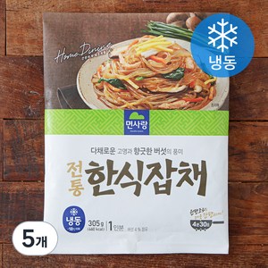 면사랑 전통 한식 잡채 1인분 (냉동), 305g, 5개