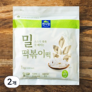 면사랑 밀떡볶이떡, 1kg, 2개