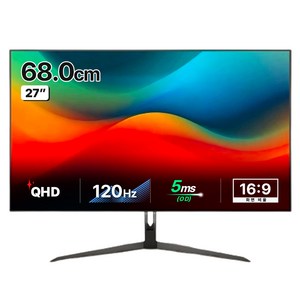 QHD 다재다능 4면 프레임리스 모니터, 68cm, Q27C65-120(일반)