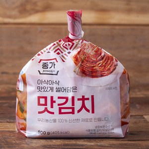 종가 아삭아삭 맛있게 썰어담은 맛김치, 900g, 1개